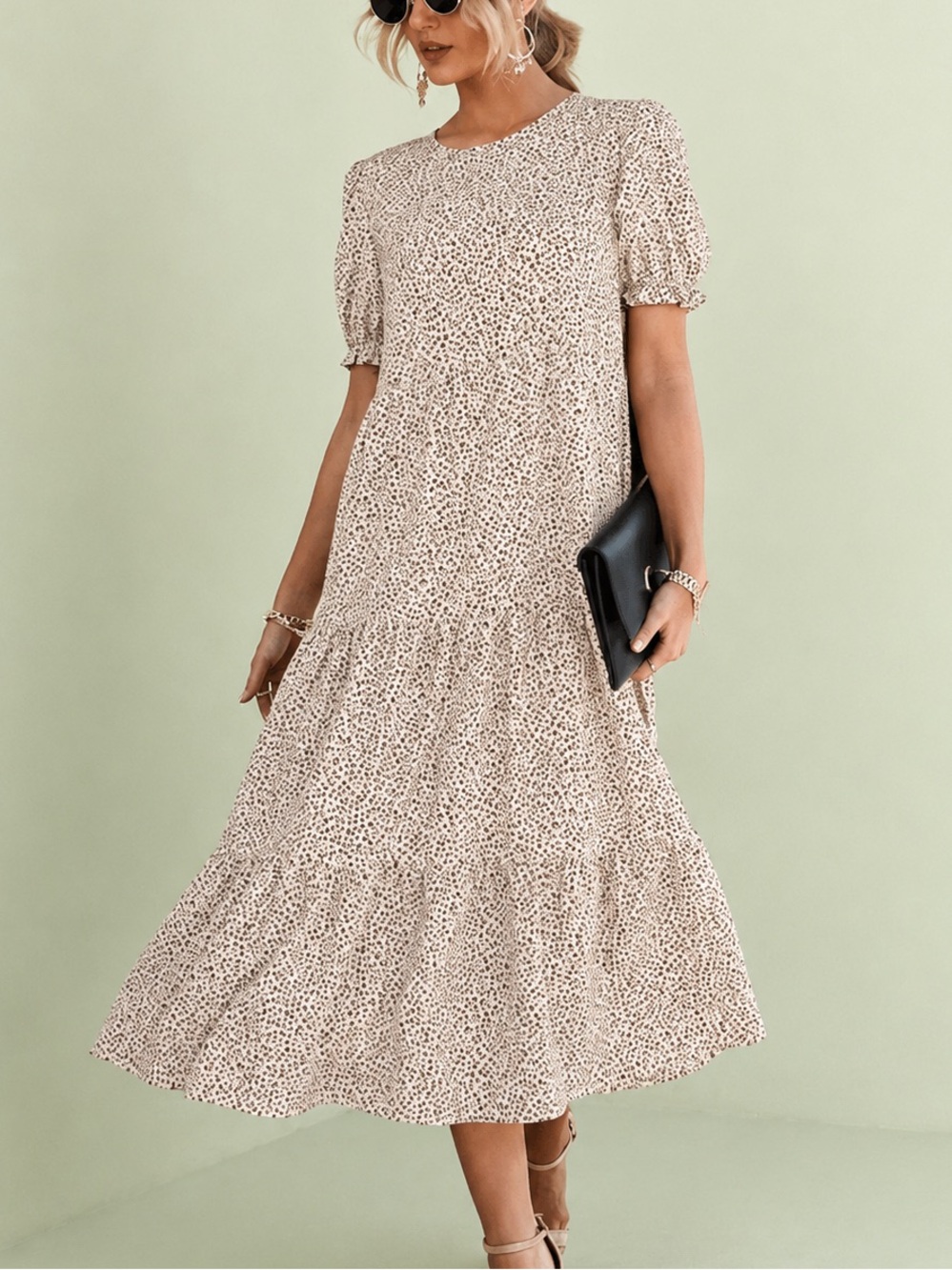 Pretty Garden Leopard Dress
